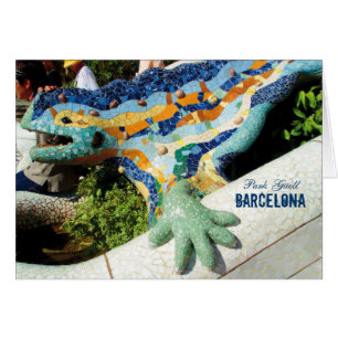 Mosaïques de Guell de parc de Barcelone