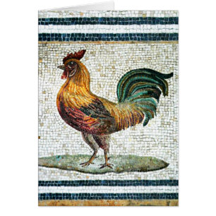 MOSAÏQUES ROMAINES ANTIQUES / COQ
