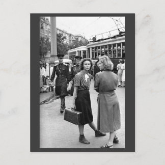 Moscou au milieu. Carte postale les années 50