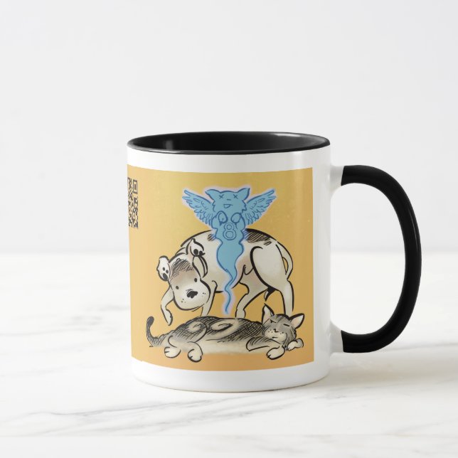 Mose Goes Marches "Lucy" 9 Vit Mug (Droite)