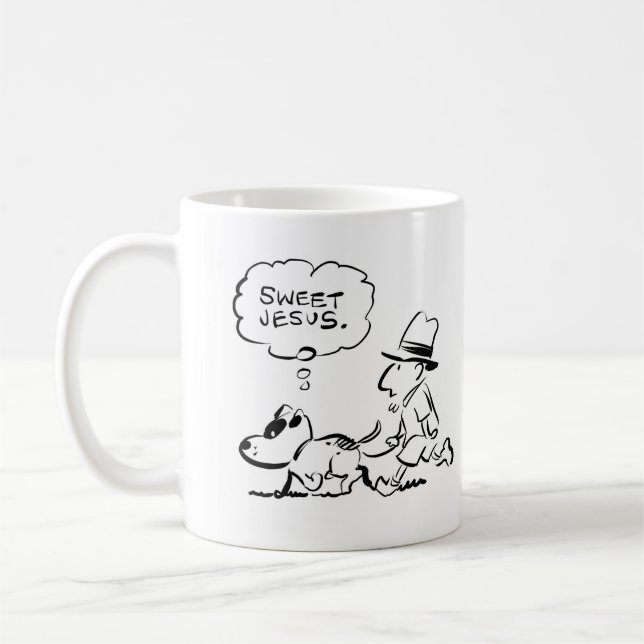 Mose Goes Walkies "Sweet Jesus" Mug (Gauche)