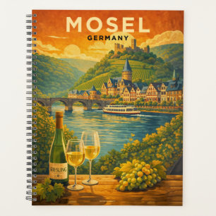 Mosel Allemagne Art de voyage vintage