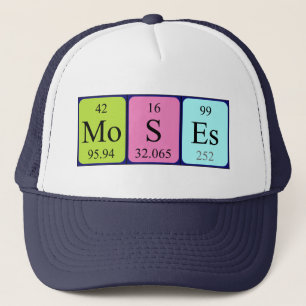 Moses nom de table périodique casquette