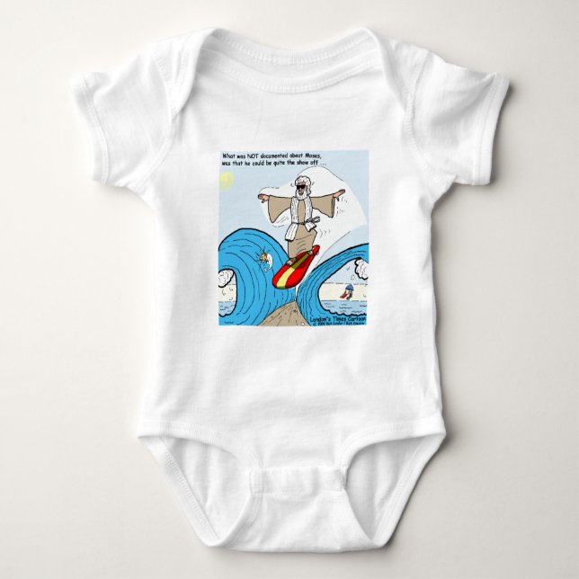 Moses Surfs Drôles de T-shirts de Dessins Animés C (Devant)