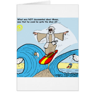 Moses Surfs Drôles de T-shirts de Dessins Animés C