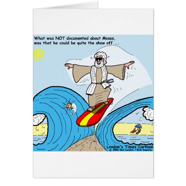 Moses Surfs Drôles de T-shirts de Dessins Animés C (Devant)