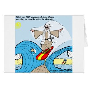 Moses Surfs Drôles de T-shirts de Dessins Animés C