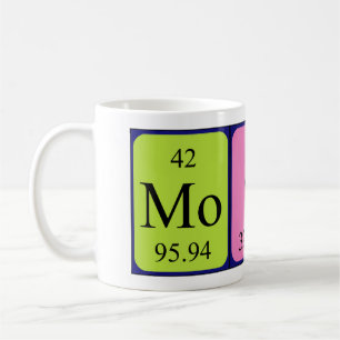 Moshe périodique nom de table mug