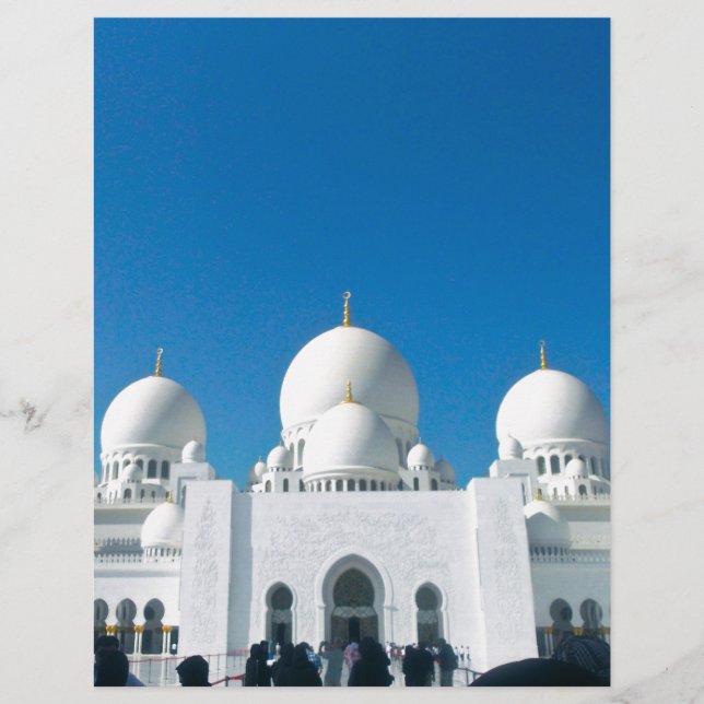 Mosquée à Abu Dhabi (Devant)