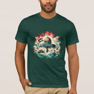 Mosquée Al-Aqsa, Save Gaza - Vector T-Shirt Design