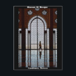 Mosquée de Hassan II carte postale à Casablanca,<br><div class="desc">intérieur de mosquée de Hassan II à Casablanca,  Maroc</div>