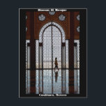 Mosquée de Hassan II carte postale à Casablanca,<br><div class="desc">intérieur de mosquée de Hassan II à Casablanca,  Maroc</div>