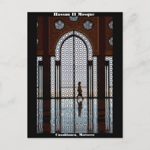 Mosquée de Hassan II carte postale à Casablanca,