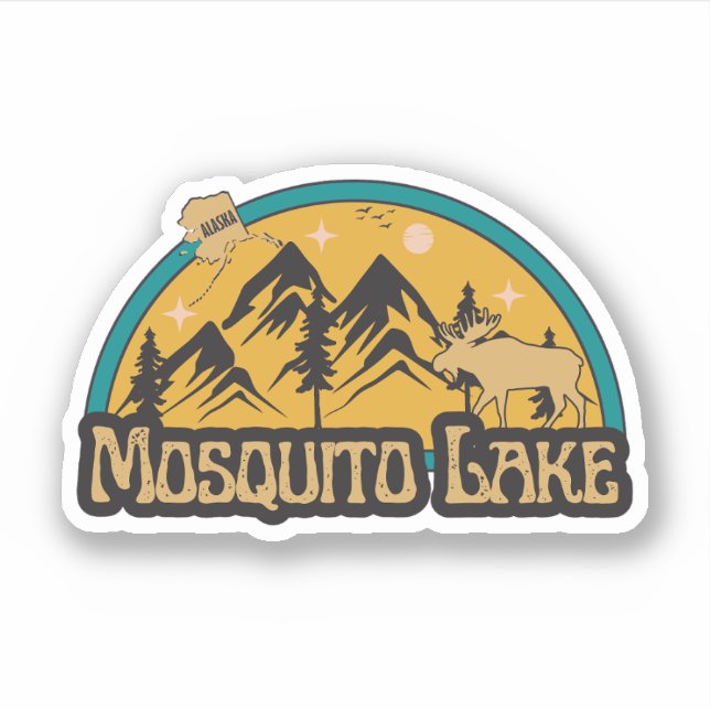 Mosquito Lake, Alaska Sticker (Devant)