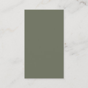 Moss Green Blank Carte de visite