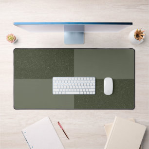 Moss Green Checker Texture Desk Mat - Personnalisa