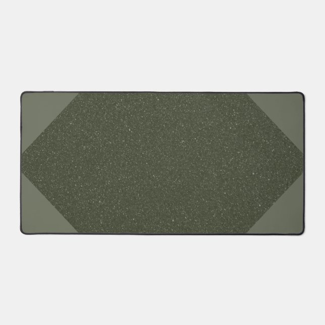 Moss Green Diamond Center Mat - Personnalisable (Recto)