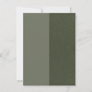 Moss Green Dual-Tone Save the Date – Personnalisab