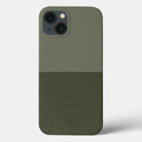 Moss Green iPhone 2 Tons 13 Coque - Personnalisabl