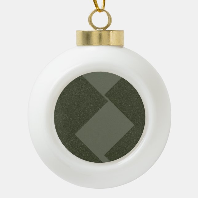 Moss Green Minimalist Ornement de vacances (Devant)
