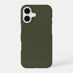 Moss Green Parties scintillant iPhone 16 Coque - P
