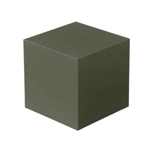 Moss Green Photo Cube - Personnalisable (Angle devant)