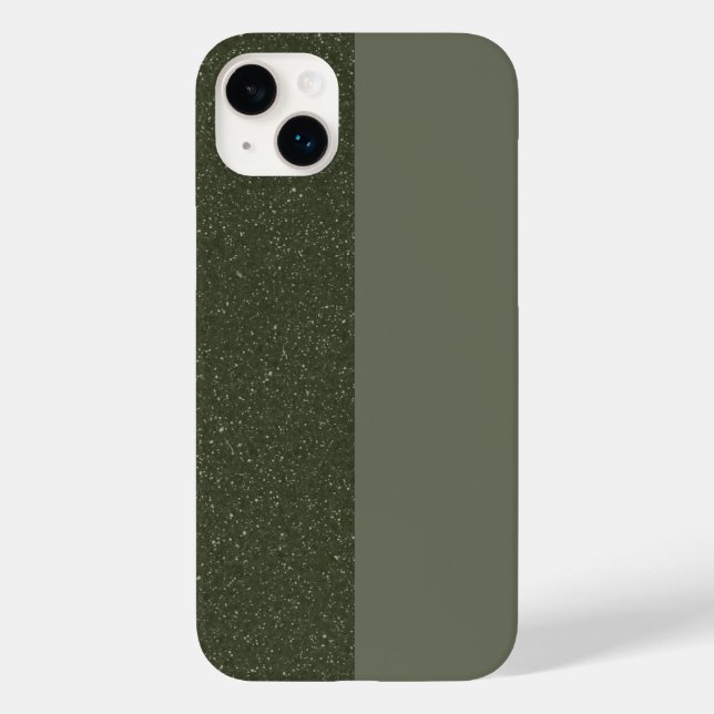 Moss Green Split Texture iPhone 14 Plus Coque (Verso)
