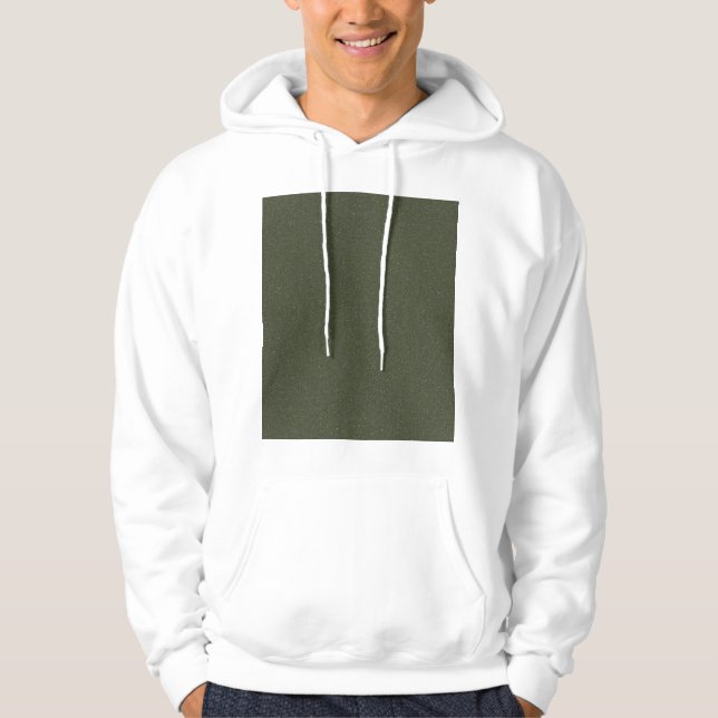 Moss Green Textured Sweat - shirt à capuche Design (Devant)
