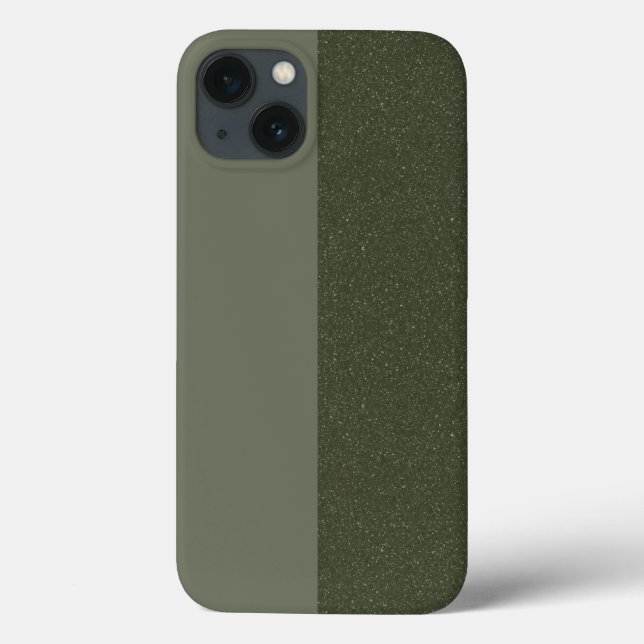 Moss personnalisé Green iPhone 13 Coque - Fraction (Verso)