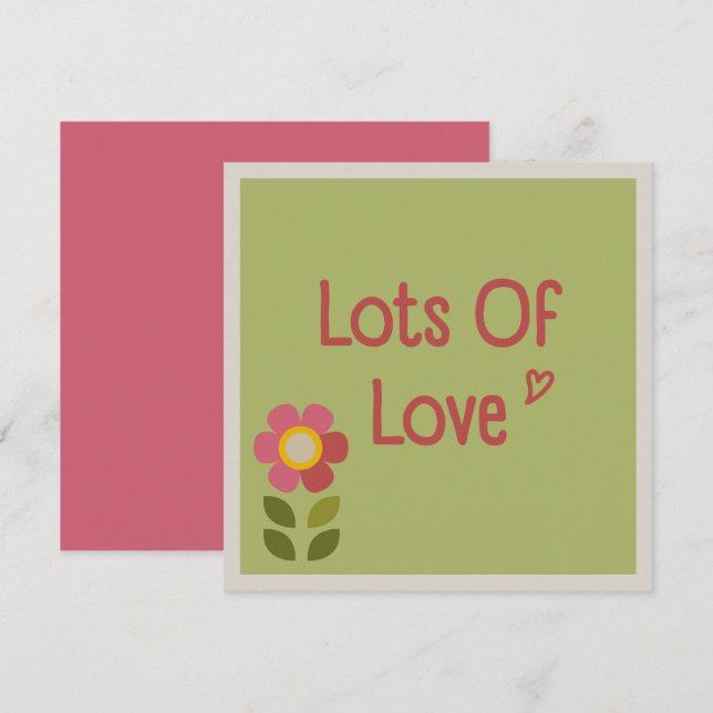 MOSSY BLOOM - Carte d'invitation florale Fête des  (Devant / Derrière)