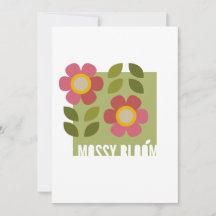 MOSSY BLOOM - Carte d'invitation florale moderne