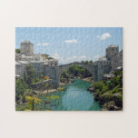 Mostar Old Bridge view puzzle<br><div class="desc">A beautiful view of the Old Bridge in the city of Mostar in Bosnia and Herzegovina printed on a puzzle.</div>