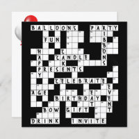 Mot-clé Puzzle Anniversaire Invitation de fête