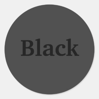 Mot couleur noire sur Stickers gris foncé