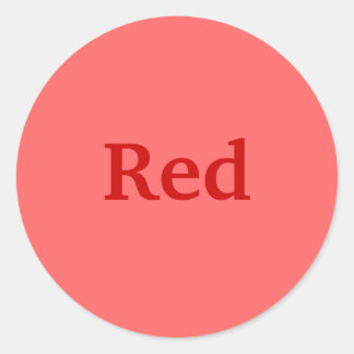 Mot couleur rouge sur Stickers rouge clair