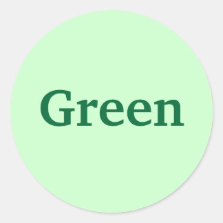 Mot couleur verte sur Stickers vert clair