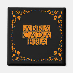 Mot de Magie Abracadabra Aimant Carré de 2 Pouces