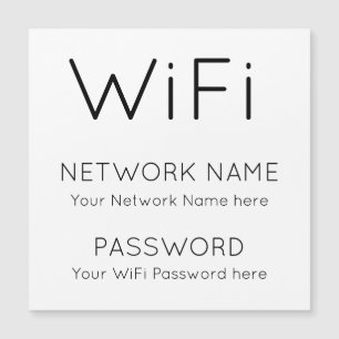 Mot de passe du réseau d'informations WiFi Texte n