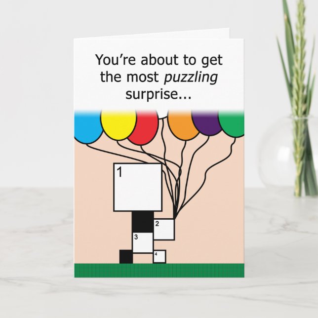 Mot-de-passe Puzzle Bonne carte d'anniversaire (gr (Devant)