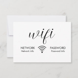 Mot de passe Wifi Blanc Signer Black Wifi Info rés