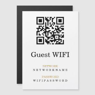 Mot de passe Wifi et code QR réseau personnalisé