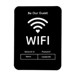 Mot de passe Wifi invité Flexible Photo Magnet