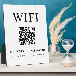 Mot de passe Wifi minimal avec plaque de code QR