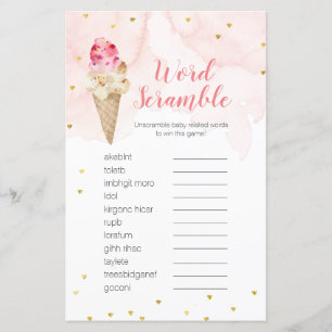 Mot Début Jeu Rose Blush Glace