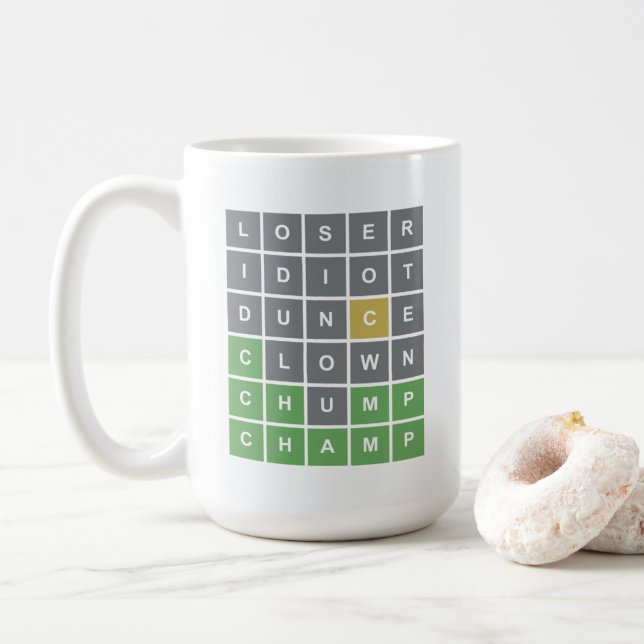 Mot Puzzle Mug (Avec donut)