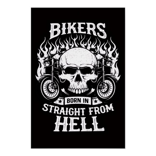 Motards Nés Tout Droit de l'Enfer, Affiche (Devant)