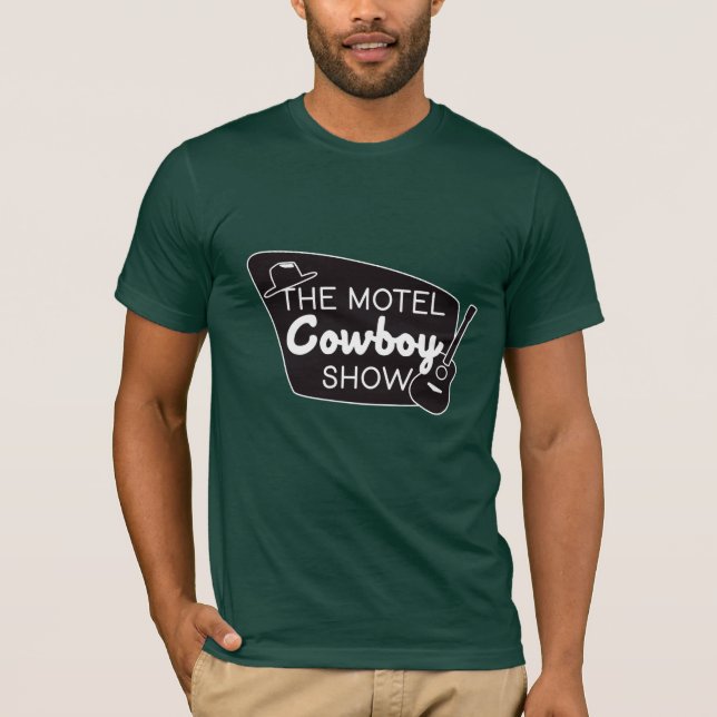 Motel Cowboy Show Tee : T-shirt vert (Devant)