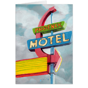 Motel de Phoenix d'aquarelle