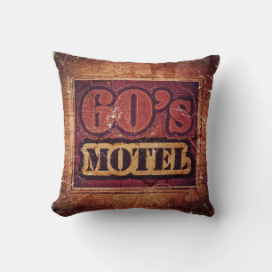 Motel des années 60 vintage - Coussin