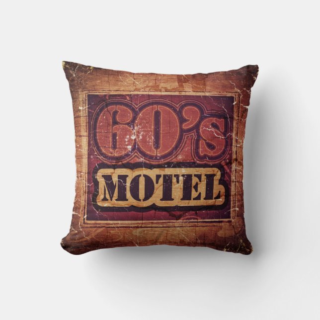 Motel des années 60 vintage - Coussin (Recto)